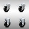 Service Caster 4 Inch SS Hard Rubber Wheel Swivel Top Plate Caster Lock Brake 2 Rigid SCC, 2PK SCC-SSTTL20S414-HRS-2-R-2 - alternate 1